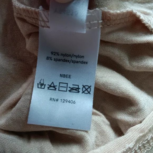 Venus Lace Long Sleeve Plunging V-neck Top Green Nude Large - Picture 11 of 13